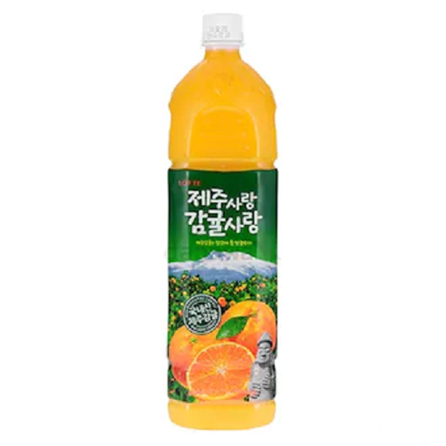 롯데칠성음료 제주사랑 감귤사랑 제품 이미지
